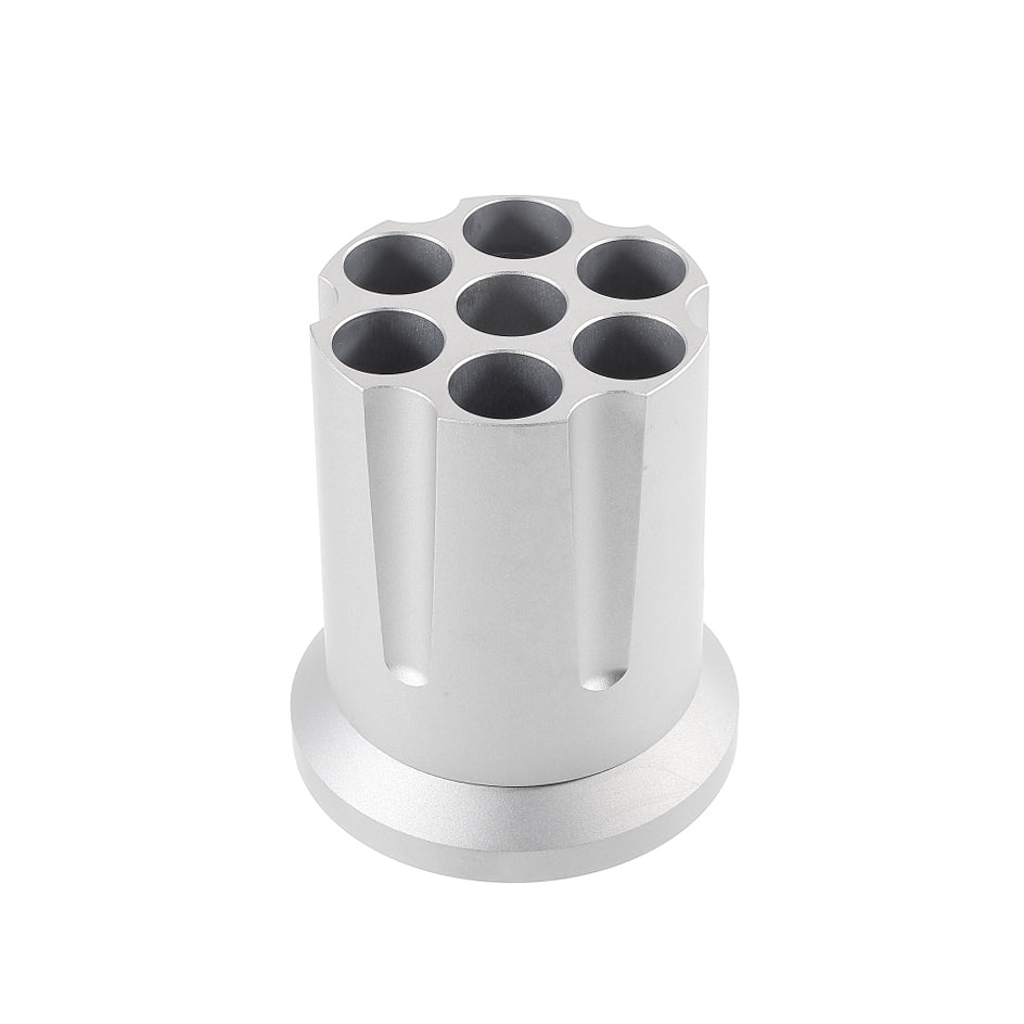 Screwdriver Organizer Non-slip Metal Base Rotating Tool Holder - Silver
