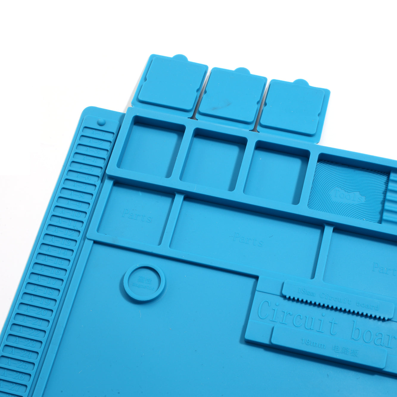 S-170 Heat Insulation Magnetic Silicone Repair Mat with Scale Ruler and Screw Position