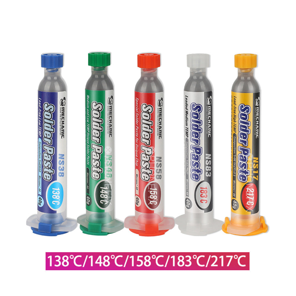 Mechanic NS83 183 Degree Celsius 40g Leaded Medium TEMP Solder Paste