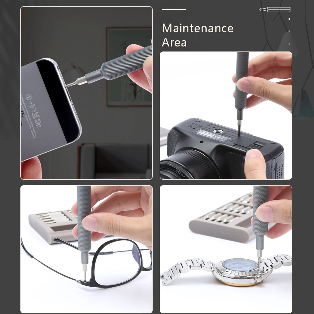 KING'SDUN KS-840031 Precision 31-in-1 Screwdriver Set - Grey