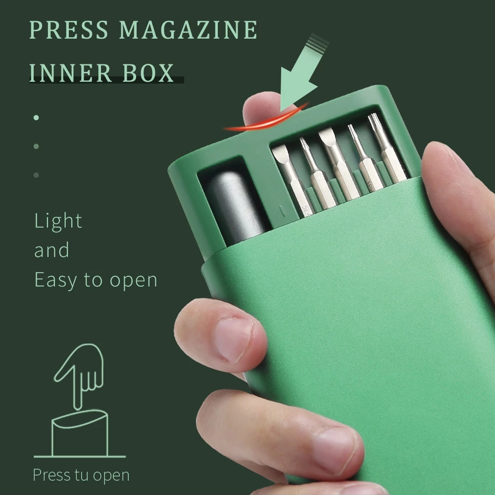 KING'SDUN KS-840031 Precision 31-in-1 Screwdriver Set - Green