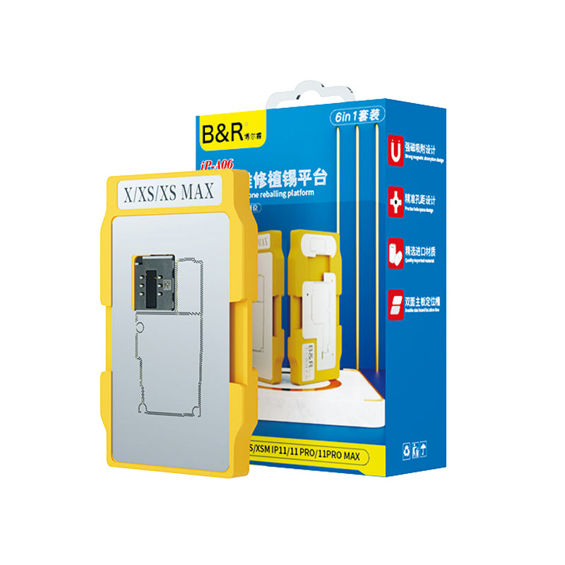 KOOSTR 6 in 1 Middle Frame Reballing Platform for iPhone X/XS/MAX/11/11 Pro/11 Pro Max