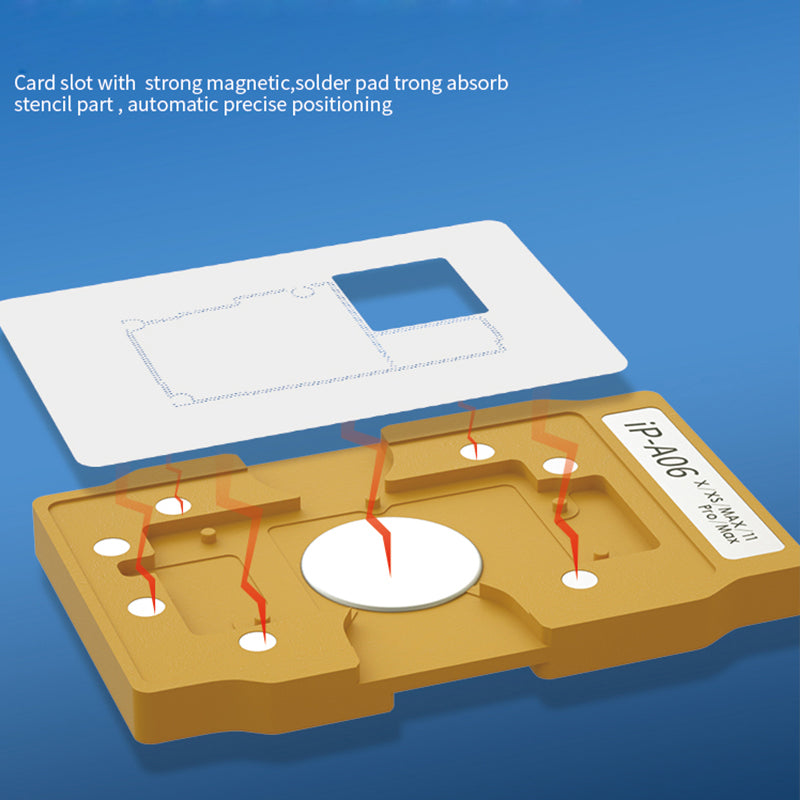 KOOSTR 6 in 1 Middle Frame Reballing Platform for iPhone X/XS/MAX/11/11 Pro/11 Pro Max