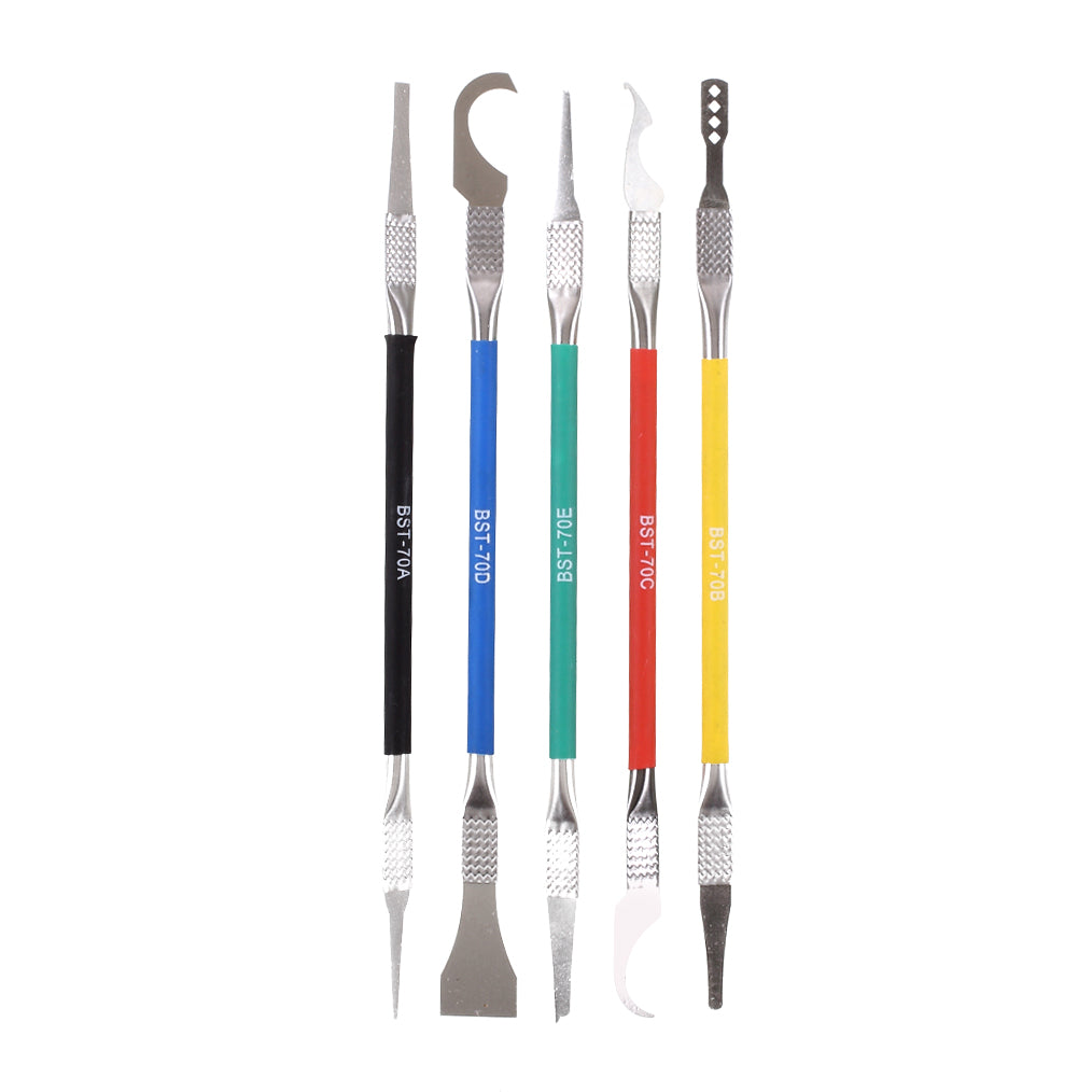 Uniqkart BST-70 5-in-1 CPU Pry Knife Kit Mobile Phone Motherboard BGA Chip Remove Repair Tool
