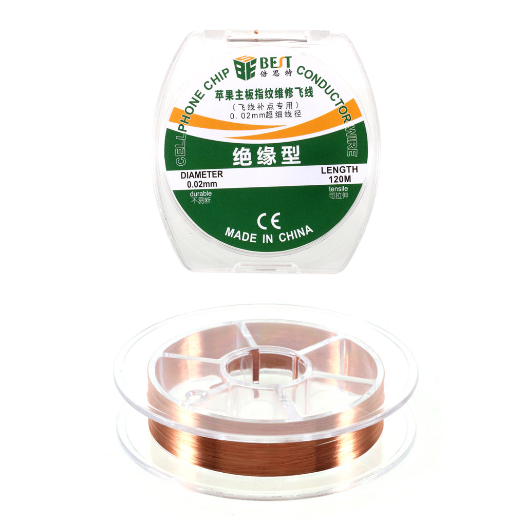 Uniqkart 0.02mm Insulation Type Cell Phone Chip Conductor Wire for iPhone Repair Tools