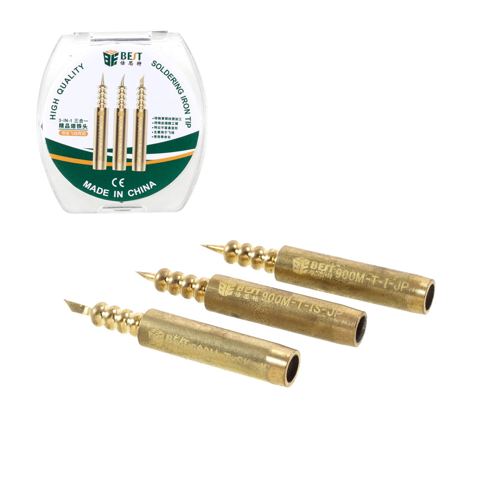 Uniqkart 3-in-1 High Quality Soldering Iron Tips