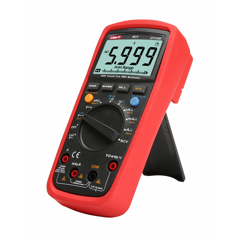 UNI-T UT139E True RMS Digital Multimeter 6000 Counts DMM LPF LOZ NCV Tester