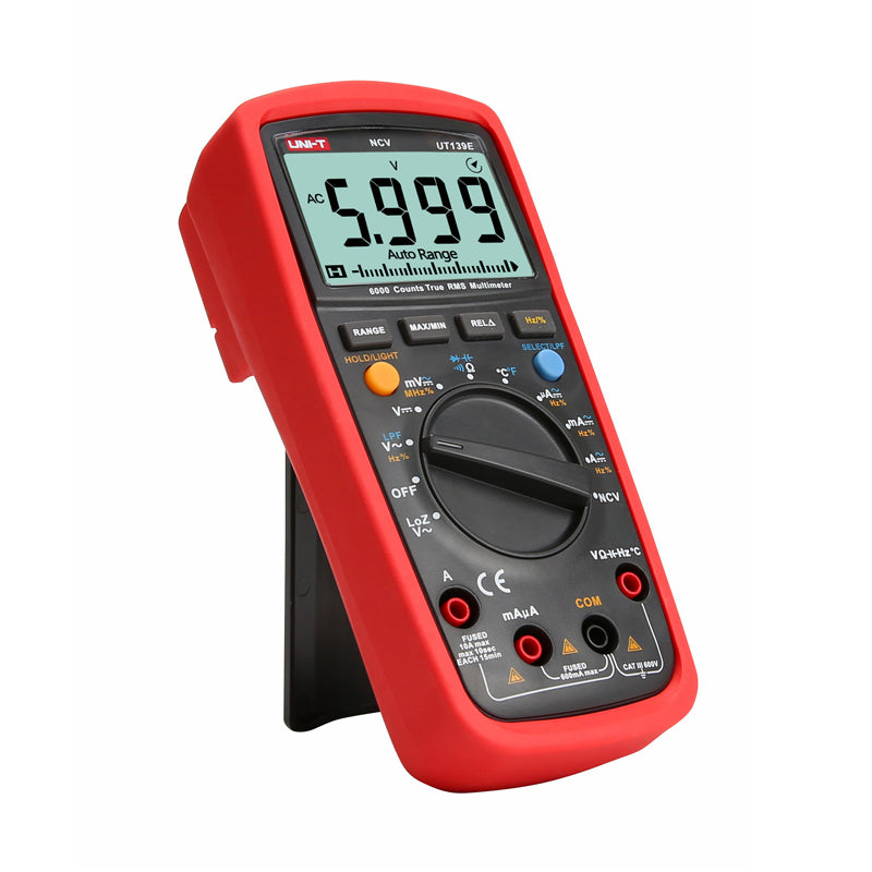 UNI-T UT139E True RMS Digital Multimeter 6000 Counts DMM LPF LOZ NCV Tester