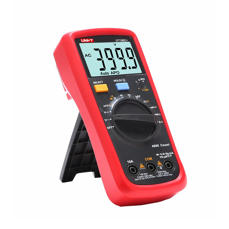UNI-T UT136C+ Auto Range Digital Multimeter AC/DC Resistance Frequency Meter Tester