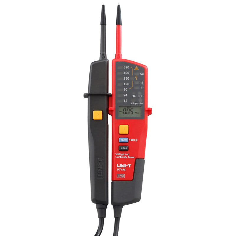 UNI-T UT18C Auto Range Voltage Meter Continuity RCD Tester LCD/LED Detector