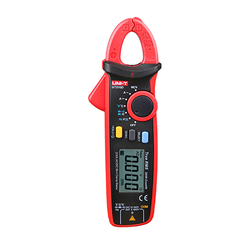 UNI-T UT210D Digital AC/DC Current Voltage Resistance Capacitance Clamp Meter Multimeter Temperature Measurement Auto Range