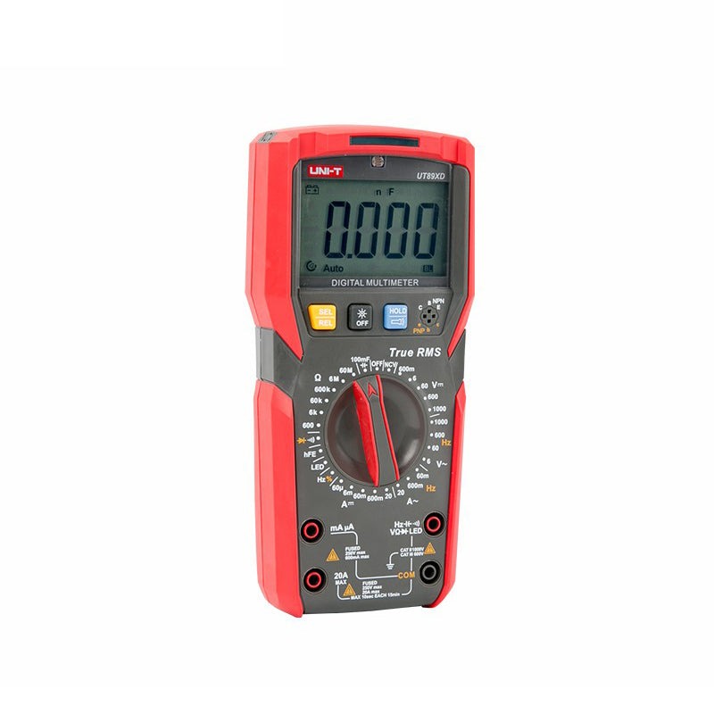 UNI-T UT89XD Digital Multimeter Handheld 6000 Counts LCD Display True RMS Measure Capacitance LED Test Frequency Diode Tester