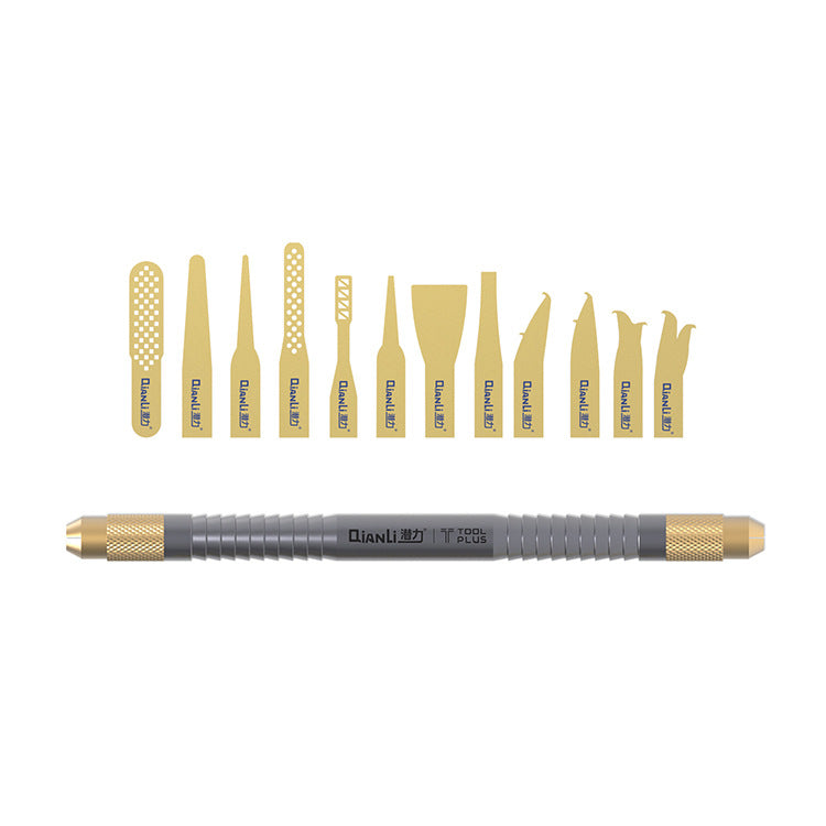 Glue Removal Knife with 12 Blades for Mobile Phone Repair Hand Tool Set