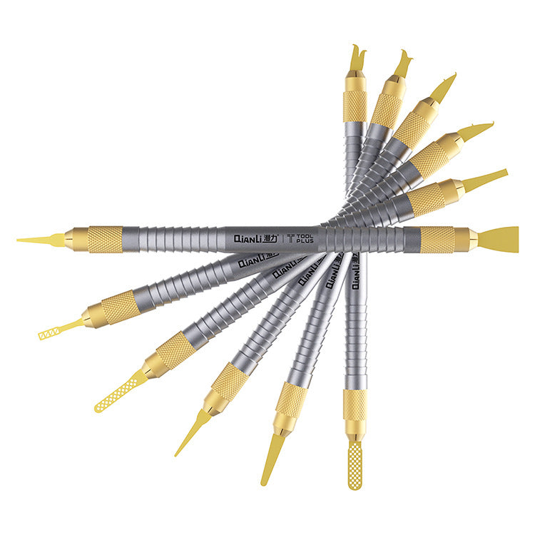 Glue Removal Knife with 12 Blades for Mobile Phone Repair Hand Tool Set