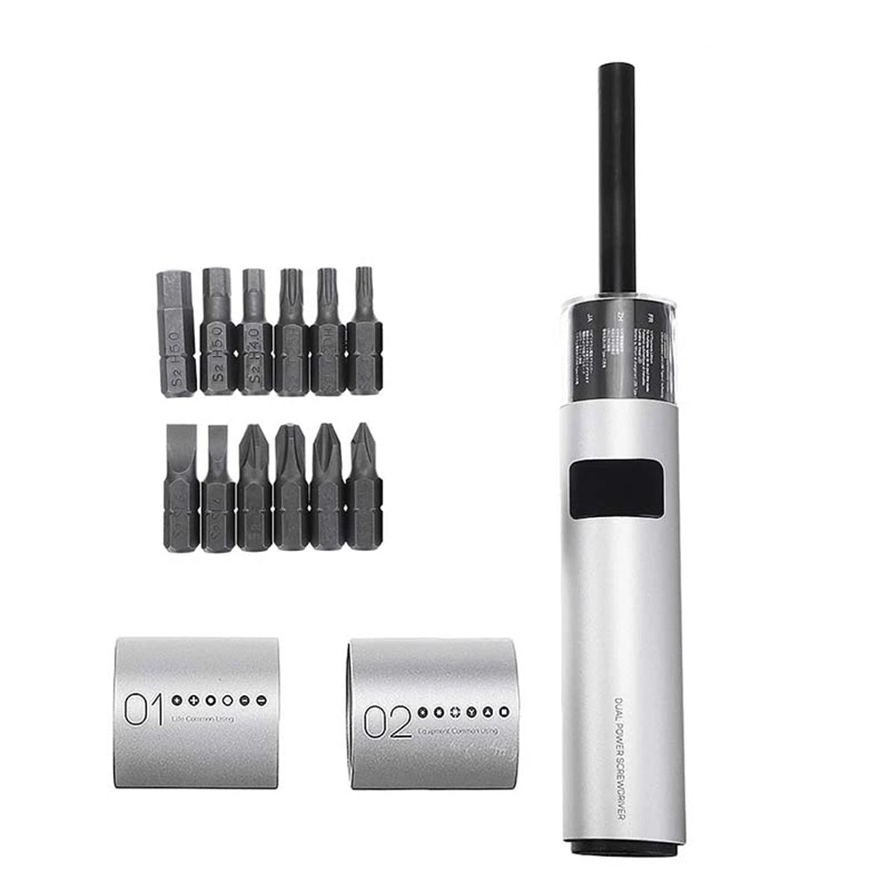 WOWSTICK SD63 Stabdard Dual Power Lithium Electric Screwdriver 12-in-1 Rechargeable Screw Driver Kit