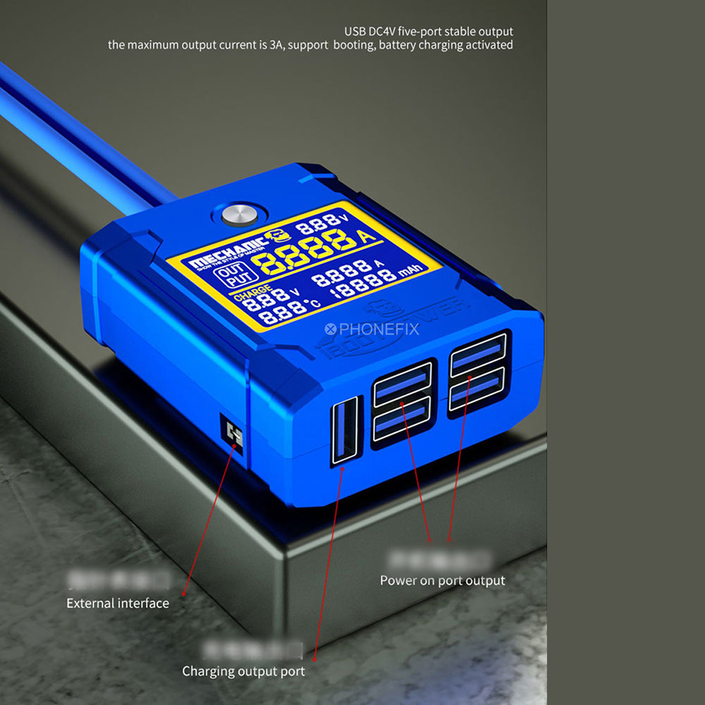 MECHANIC DC Power Supply Test Host Boot Cable for iOS Phone Motherboard Repair Voltage Power Supply