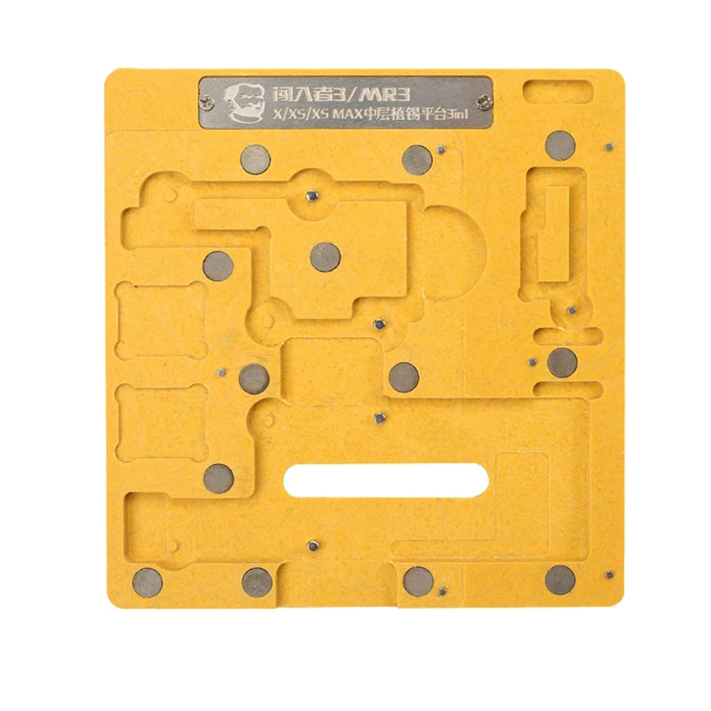 MECHANIC MR3 3in1 Tin Plant Fixed Auto-positioning Platform Main Board Fixture with Planting Net for iPhone X/XS/XS Max