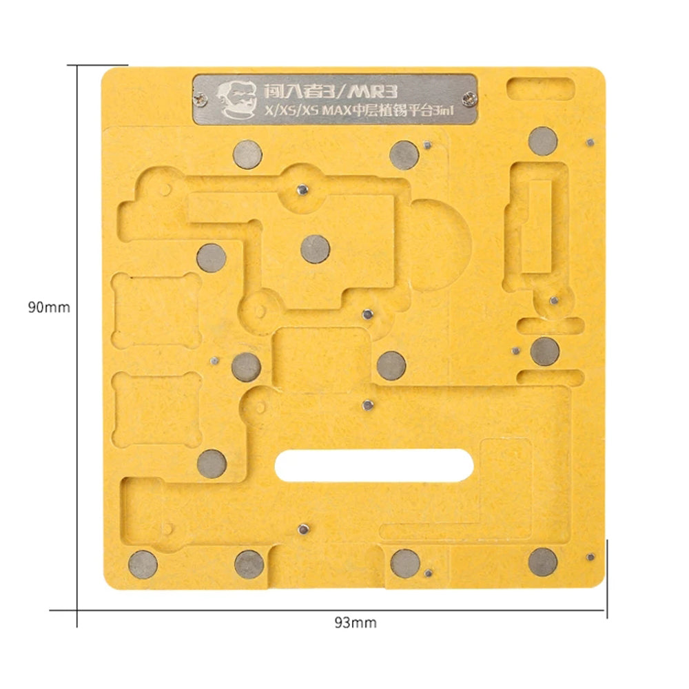 MECHANIC MR3 3in1 Tin Plant Fixed Auto-positioning Platform Main Board Fixture with Planting Net for iPhone X/XS/XS Max