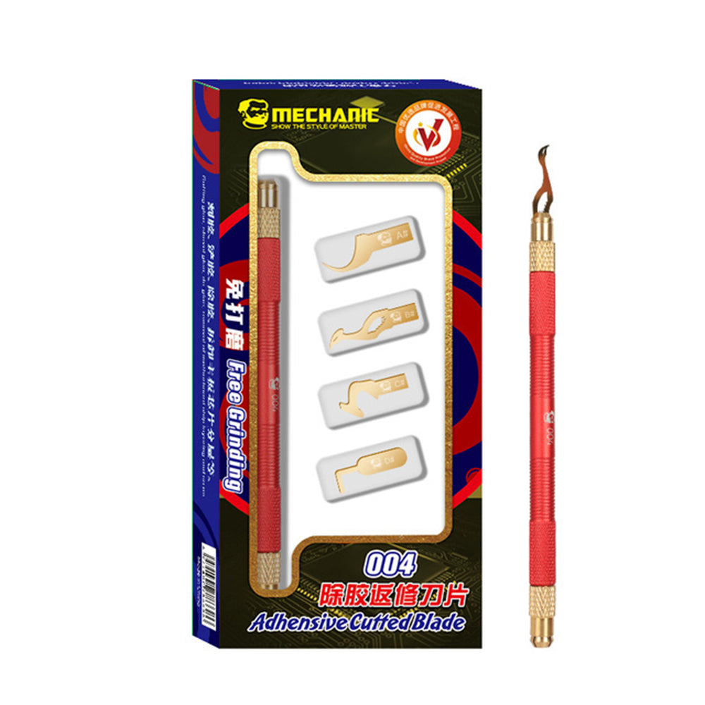 Mechanic 004 CPU Glue Remover BGA Motherboard Chip Layer Disassemble Scraping Knife with Blades Tool Kit