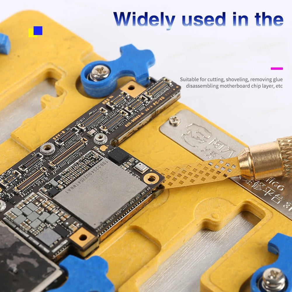 Mechanic 004 CPU Glue Remover BGA Motherboard Chip Layer Disassemble Scraping Knife with Blades Tool Kit