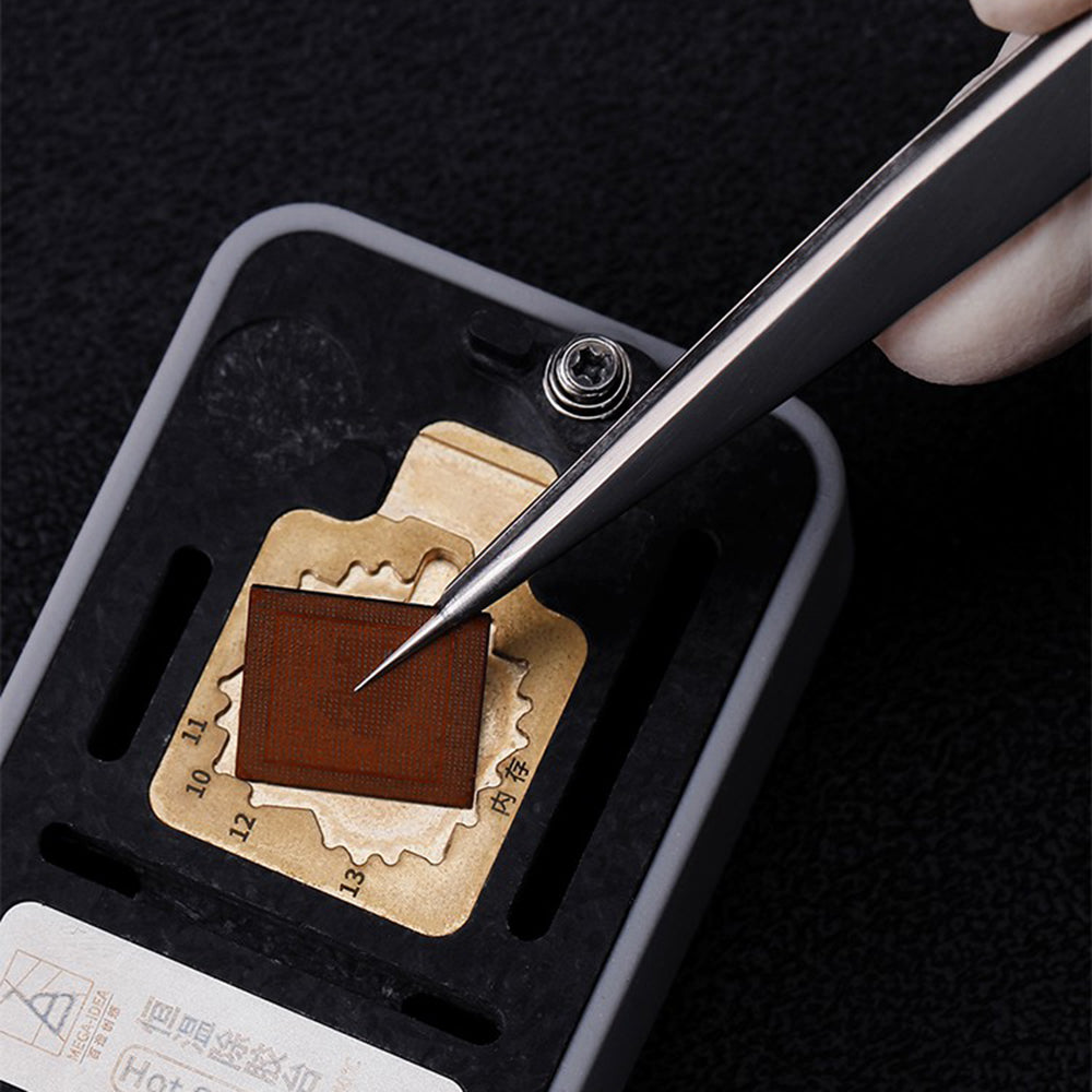 Uniqkart INEEZY YX-01 Hand-polished Non-magnetic Precision Stainless Steel 0.1mm Fine Type Pointed Tweezers