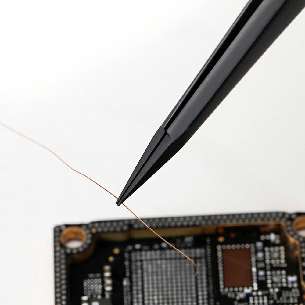 Uniqkart INEEZY FX-04 0.15mm Wide Type Hand-polished Non-magnetic Precision Stainless Steel Tweezers