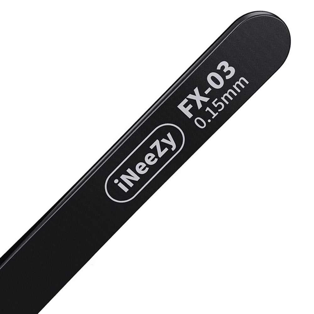 Uniqkart INEEZY FX-04 0.15mm Wide Type Hand-polished Non-magnetic Precision Stainless Steel Tweezers