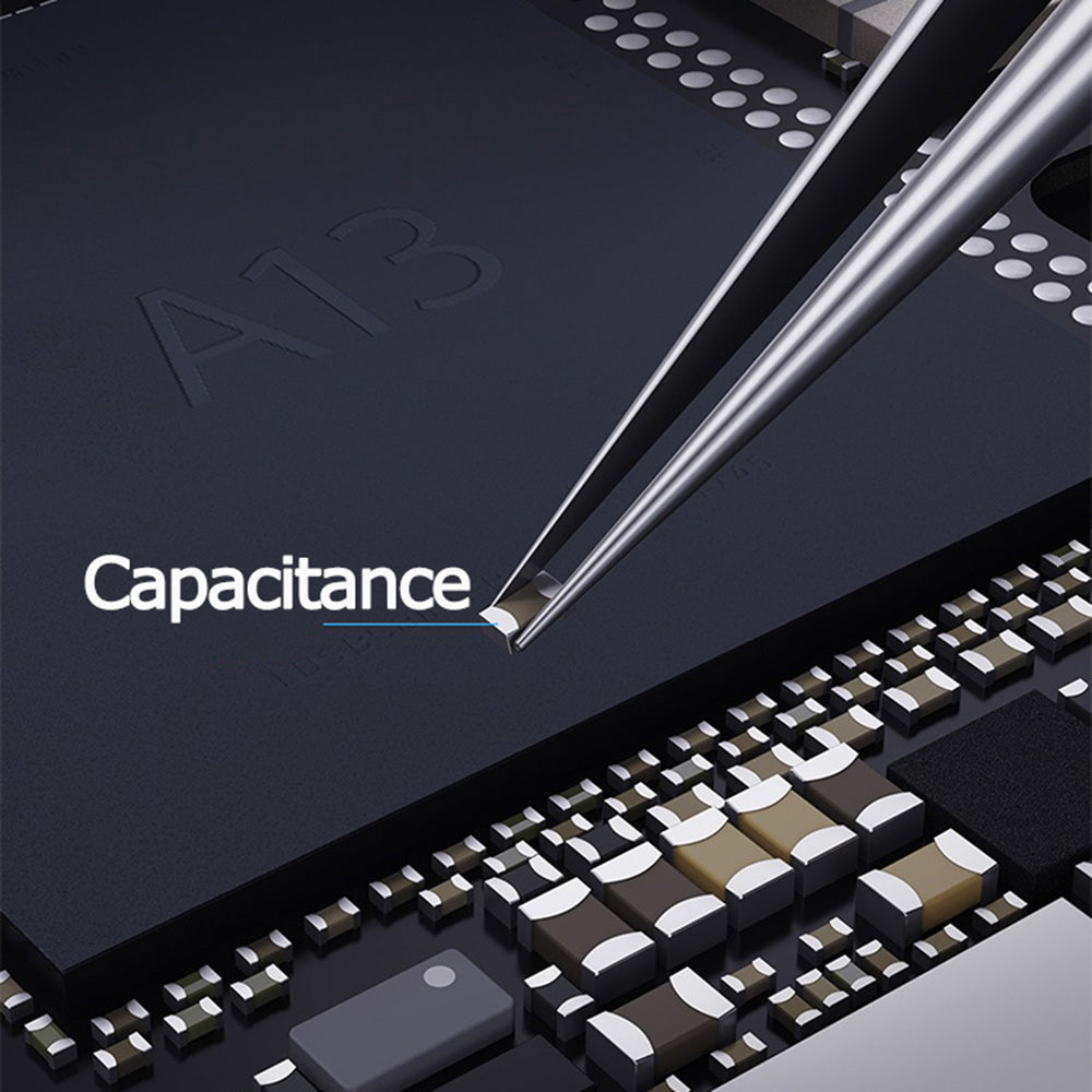 Uniqkart INEEZY YK-02 Hand-polished Non-magnetic Precision Stainless Steel 0.1mm Wide Type Pointed Tweezers