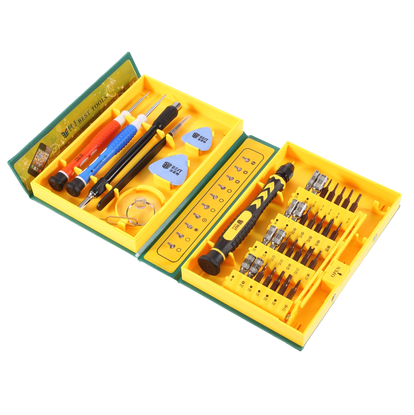 Uniqkart BST-8922 Cell Phone Repair Tool Kit Precision Screwdriver Set S2