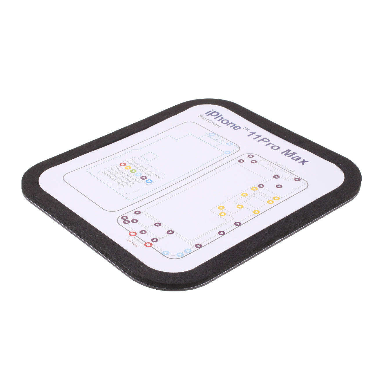 Magnetic Work Surface Mat for iPhone 6-11 Pro Max