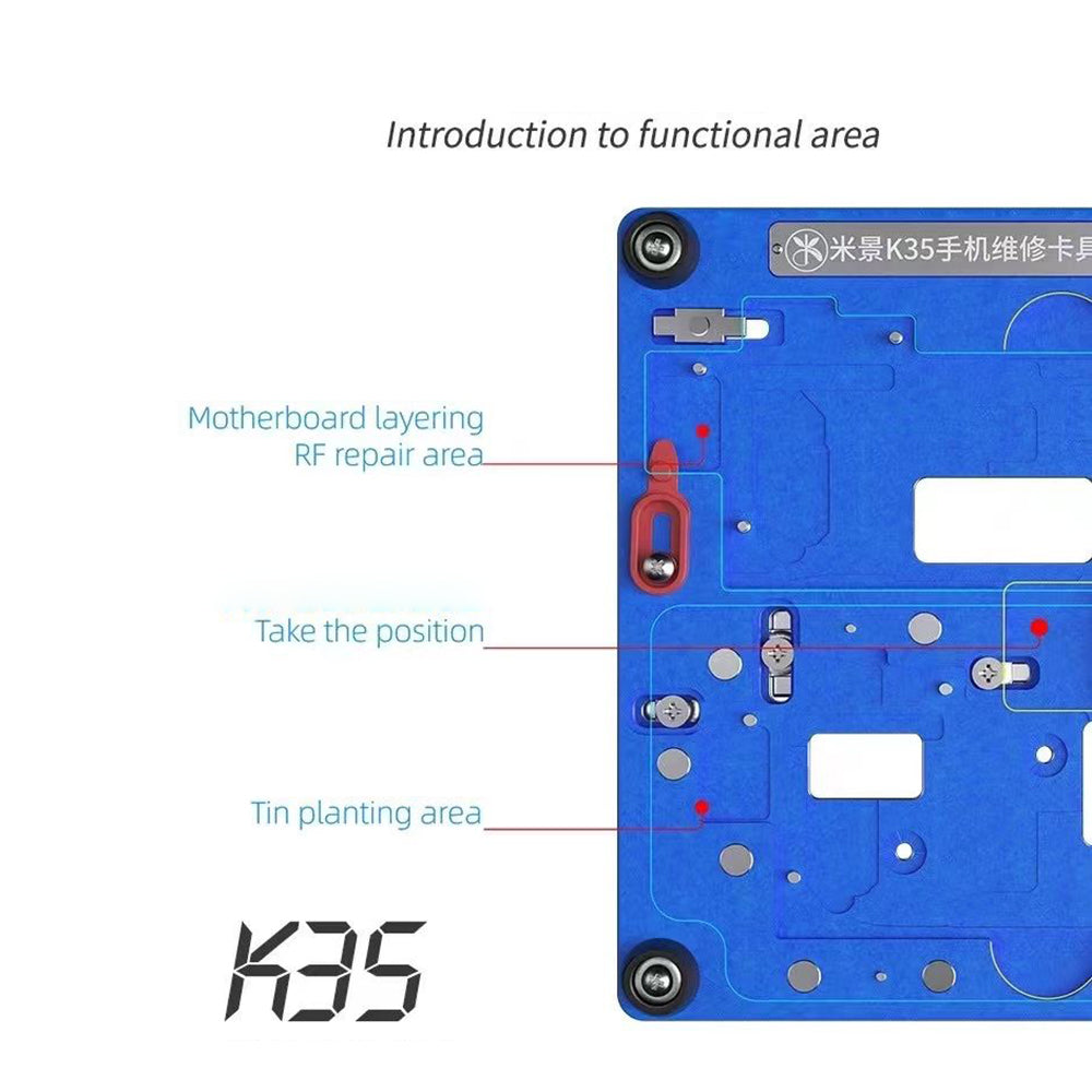 MIJING K35 Motherboard Fixture Circuit Board PCB Holder for iPhone Cellphone Repair Tool