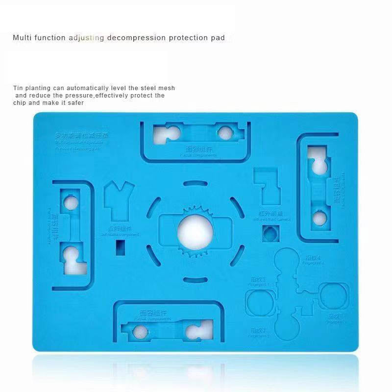13x10cm Magic Mat Multi-functional CPU Planting Tin Fingerprint Heat Insulation Repair Silicone Pad