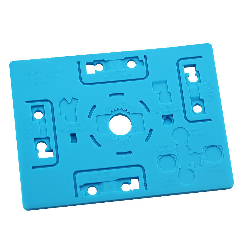 13x10cm Magic Mat Multi-functional CPU Planting Tin Fingerprint Heat Insulation Repair Silicone Pad