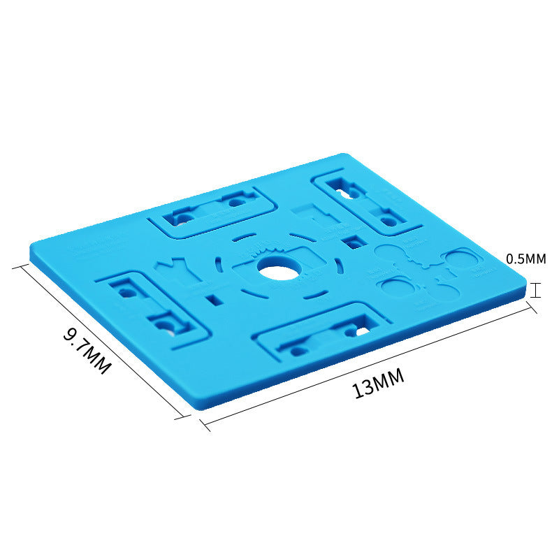 13x10cm Magic Mat Multi-functional CPU Planting Tin Fingerprint Heat Insulation Repair Silicone Pad