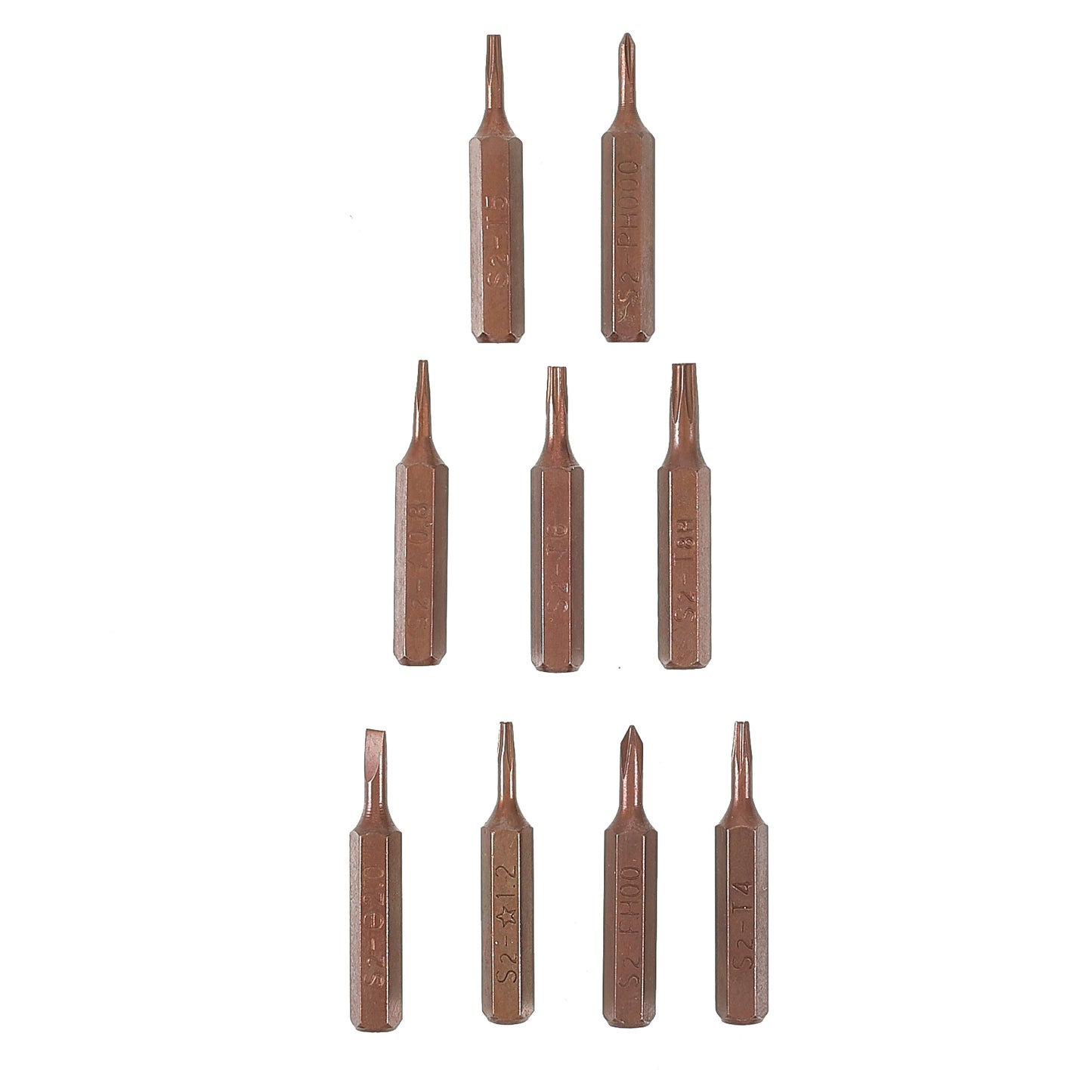 Uniqkart BST-927 9 in 1 S2 Precision Magnetic Aluminum Alloy Handle Pen Screwdriver Bit Set