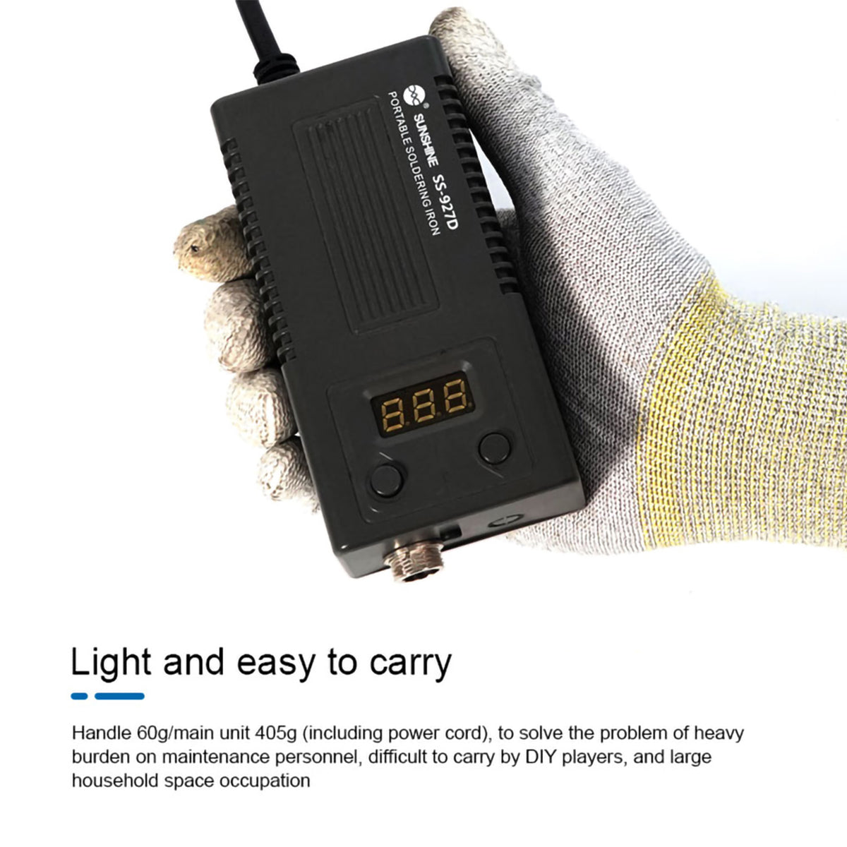 Uniqkart SS-927D Portable Constant Temperature Soldering Station Electric Soldering Iron Head 75W for BGA Chip Repair Desoldering Station