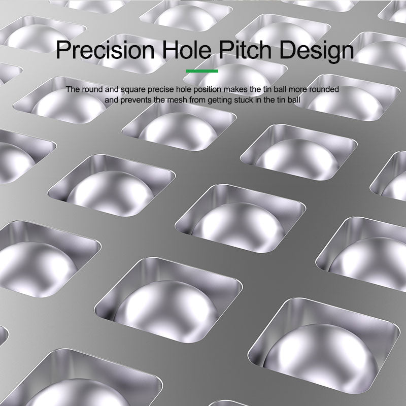 Relife RL-044 0.12mm Thickness Motherboard Repair Stencils Planting Tin Network Mesh for iP7 to iP13 CPU/baseband/WI-FI/NFC/BGA