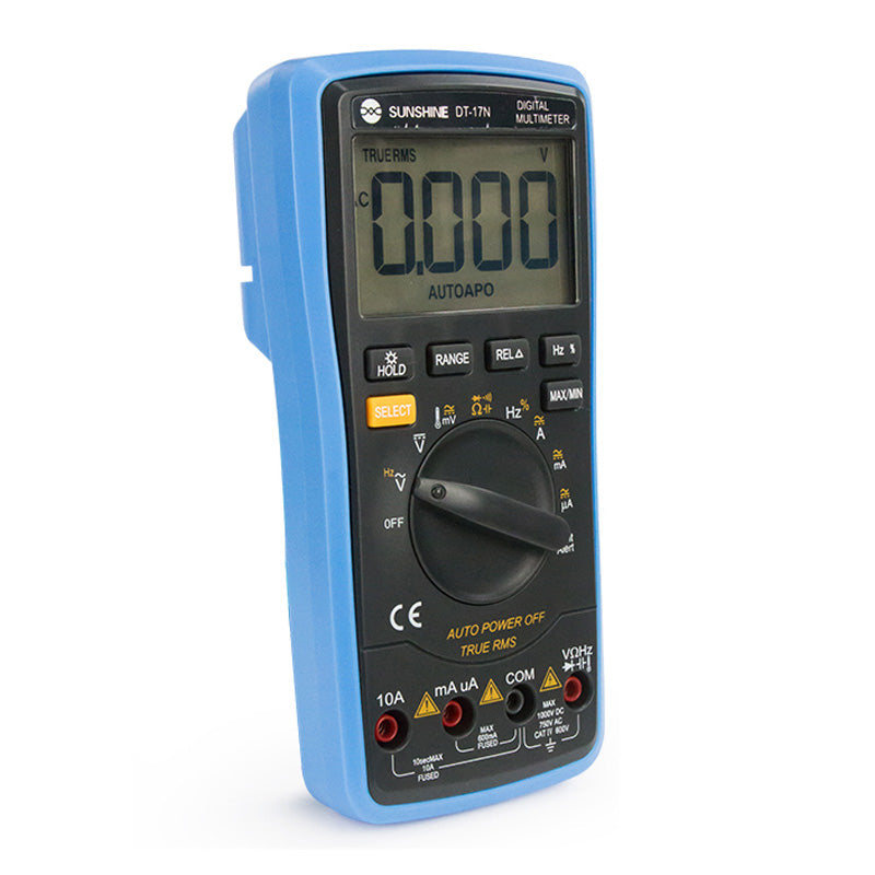 Uniqkart DT-17N Auto Range High Precision Automatic Digital Multimeter LCD Display Instrument Tester for Repair Tools