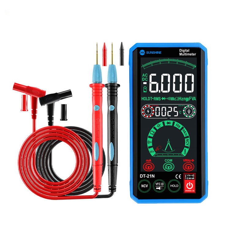 Uniqkart DT-21N Sensitive Reverse-Display Touch Screen Multimeter Automatic Recognition Instrument Tester for Repair Tools