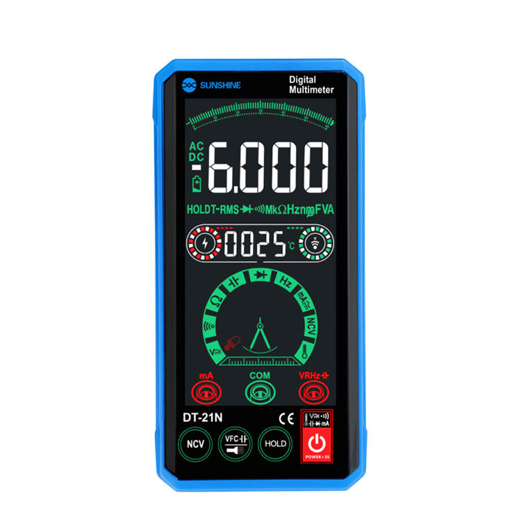 Uniqkart DT-21N Sensitive Reverse-Display Touch Screen Multimeter Automatic Recognition Instrument Tester for Repair Tools