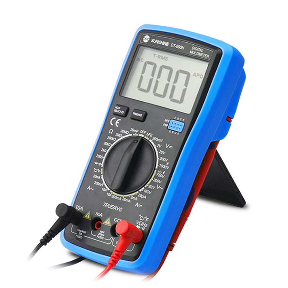Uniqkart DT-890N High Precision Digital Multimeter Overload Protection LCD Display Instrument Tester for Repair Tools