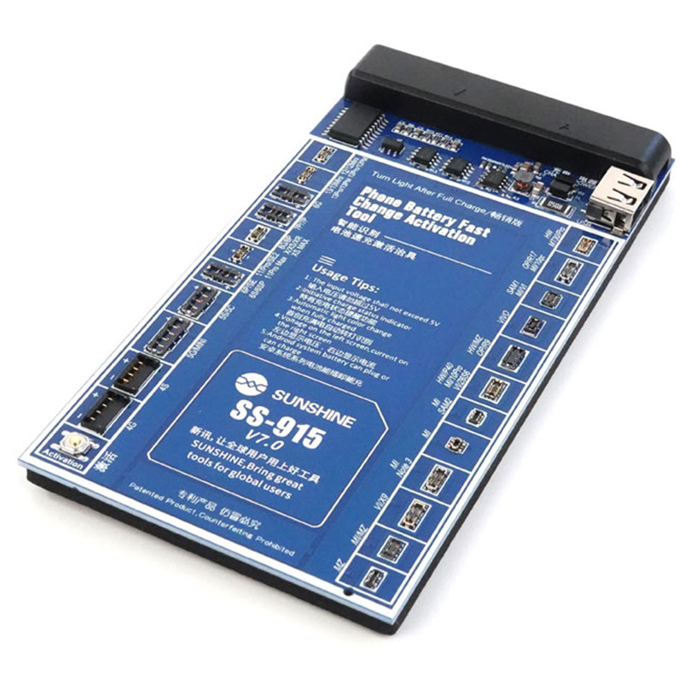Uniqkart SS-915 V7.0 Universal Battery Quick Charging Testing Activation Board Test Fixture Tools Accessory for Apple/Android