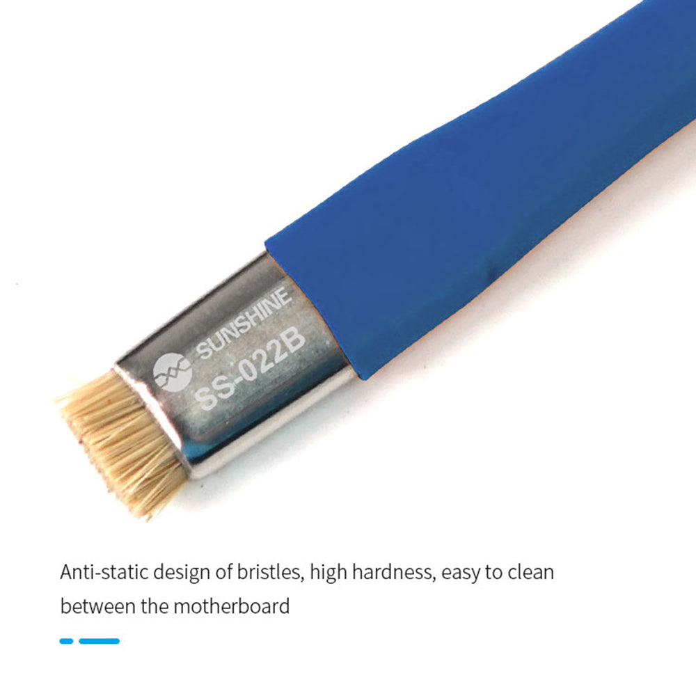 Uniqkart SS-022B Double Head Brush Anti-Static Motherboard PCB Cleaning Brush Mobile Phone Repair Tool