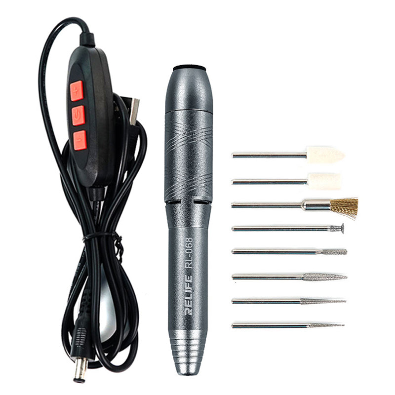 Relife RL-068 Multi-Speed Mini Electric Drill Engraving Pen Grinding Drilling Cutting Polishing Pen