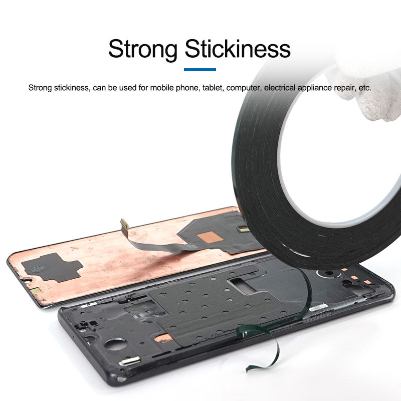 Uniqkart 5mmx10m Double-Sided Adhesive Tape Fix Tool Mobile Phone Touch Screen LCD Repairing Tape