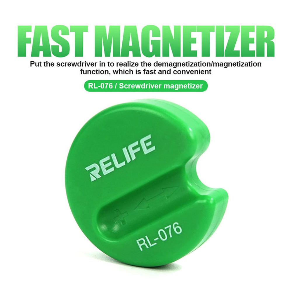 Relife RL-076 Quick Screwdriver Magnetizer Portable Fast Magnetizer Handheld Demagnetizer Fall Resistant