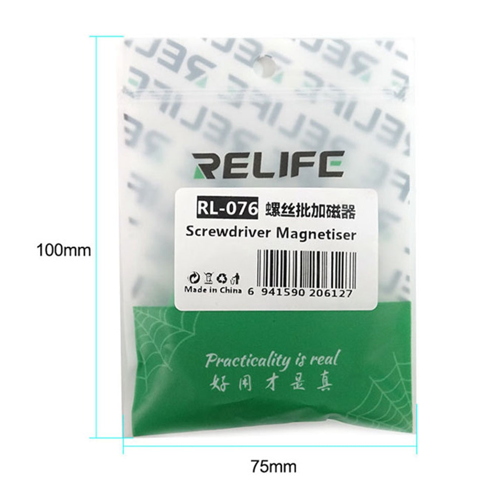 Relife RL-076 Quick Screwdriver Magnetizer Portable Fast Magnetizer Handheld Demagnetizer Fall Resistant