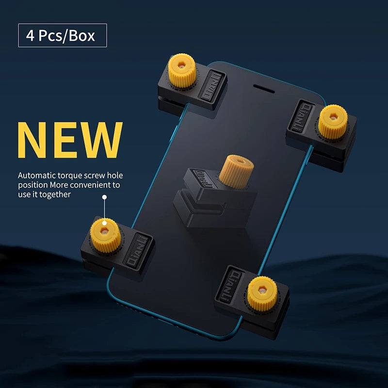 Uniqkart 4Pcs / Set iClamp Phone Screen Clip 2.0 Compatible with 5~12mm Thickness Electrical Devices Accessories