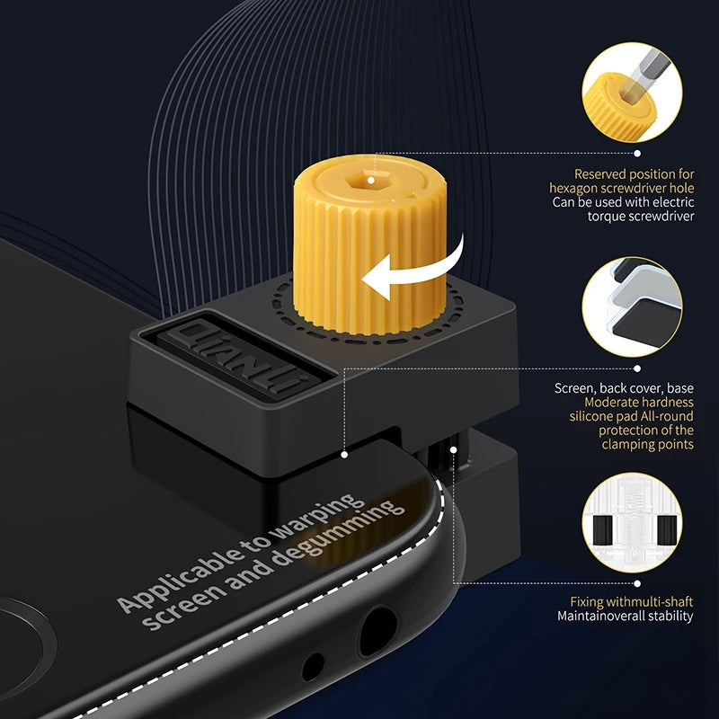 Uniqkart 4Pcs / Set iClamp Phone Screen Clip 2.0 Compatible with 5~12mm Thickness Electrical Devices Accessories