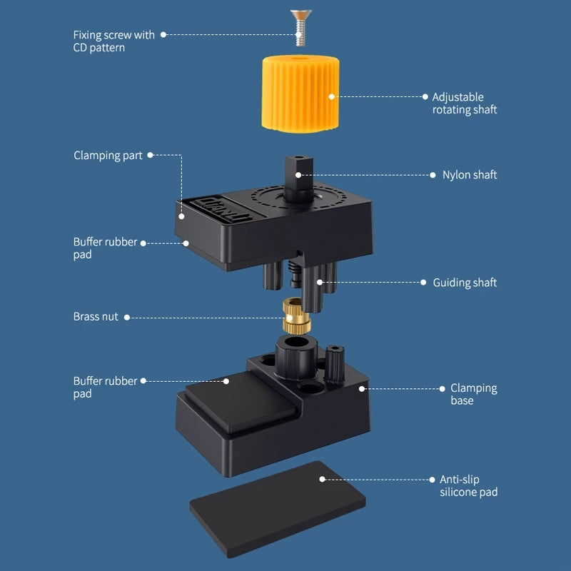 Uniqkart 4Pcs / Set iClamp Phone Screen Clip 2.0 Compatible with 5~12mm Thickness Electrical Devices Accessories